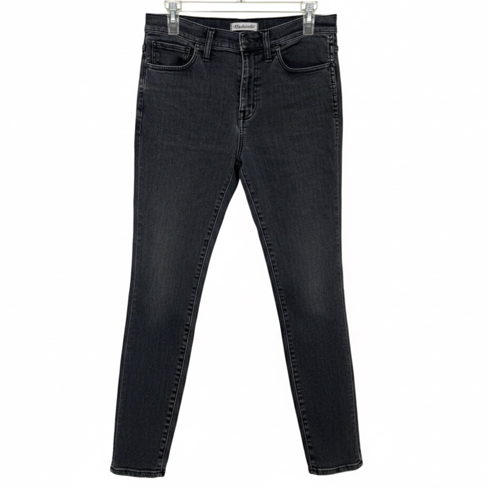 🔴 Madewell 10" High Riser Skinny Skinny Jeans in Lunar Wash Size 29